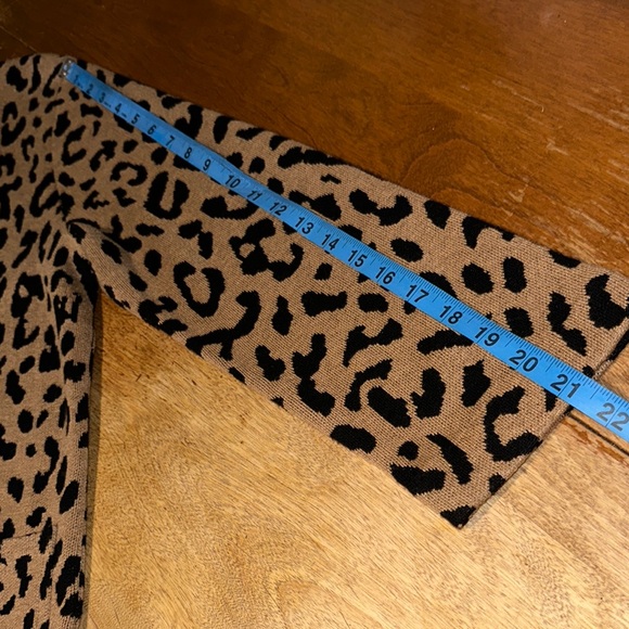 J.Crew Leopard Print Open Front Cardigan - Picture 7 of 10